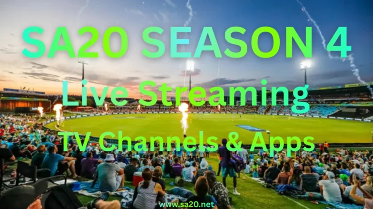 Watch SA20 2026 Live Streaming