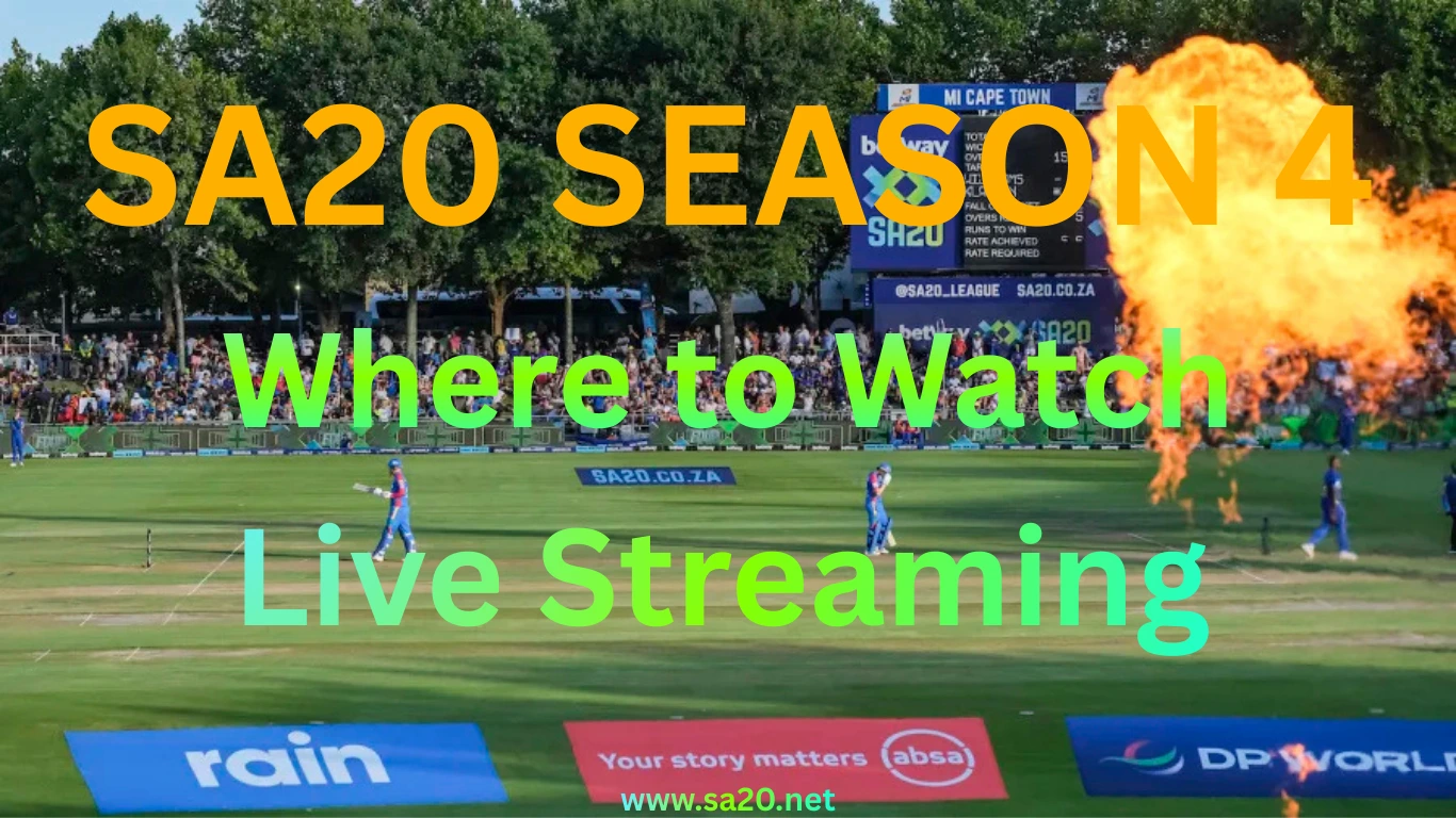 Where to Watch SA20 2026 Live